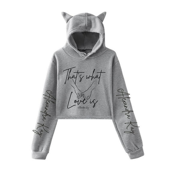 Alexandra Kay Cat Ear Hoodie women's fashionable casual long sleeved pullover sweatshirt