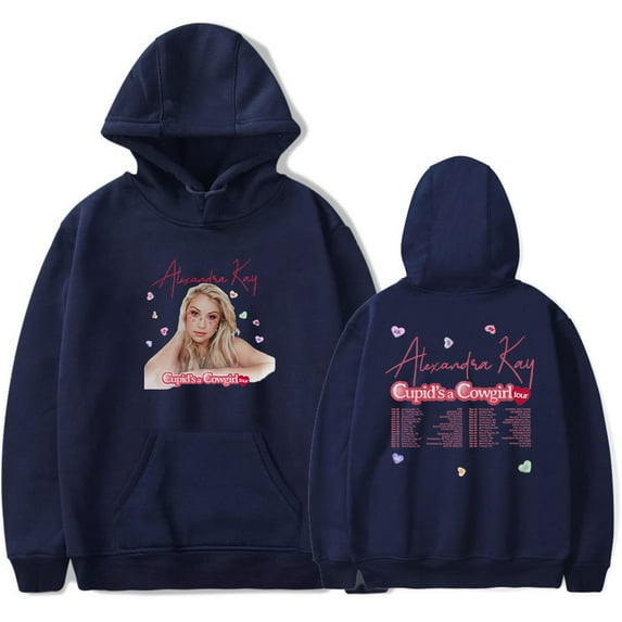 Alexandra Kay Cupid's A Cowgirl Tour Hoodie Casual Long Sleeve Sweatshirt Unisex Pullovers