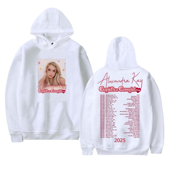 Alexandra Kay Cupid's A Cowgirl Tour Merch Hoodies Women Men Long Sleeve Sweatshirt Fashion Clothes