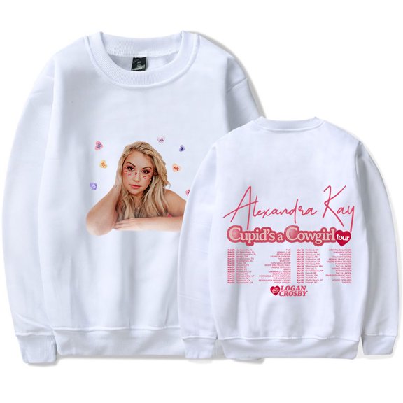Alexandra Kay Cupid's A Cowgirl Tour Merch Long Sleeve Sweatshirt Men/Women Casual Streetwear Clothes