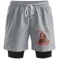 thumbnail image 1 of Alexandra Kay Cupid's A Cowgirl Tour Shorts Women Men 2 in 1 SweatShorts Fashion Outdoor Sportswear, 1 of 2