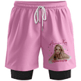 thumbnail image 1 of Alexandra Kay Cupid's A Cowgirl Tour Shorts Women Men 2 in 1 SweatShorts Fashion Outdoor Sportswear, 1 of 2