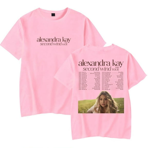 Alexandra Kay Second Wind The Tour T-Shirt Women Men Casual Crewneck Short Sleeve Fashion Tee