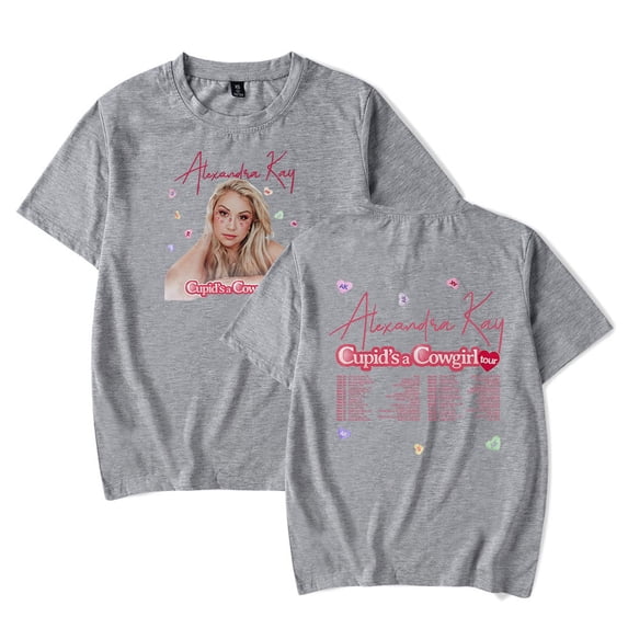Alexandra Kay Cupid's A Cowgirl Tour Tee Women Men Crewneck Short Sleeve T-shirt