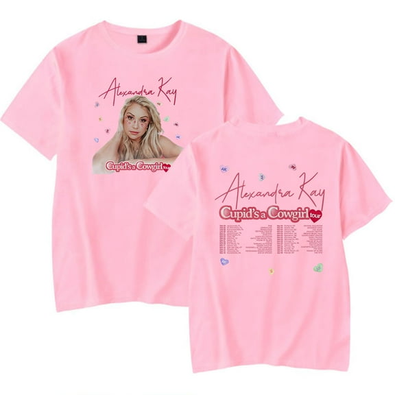 Alexandra Kay Cupid's A Cowgirl Tour Tee Women Men Crewneck Short Sleeve T-shirt