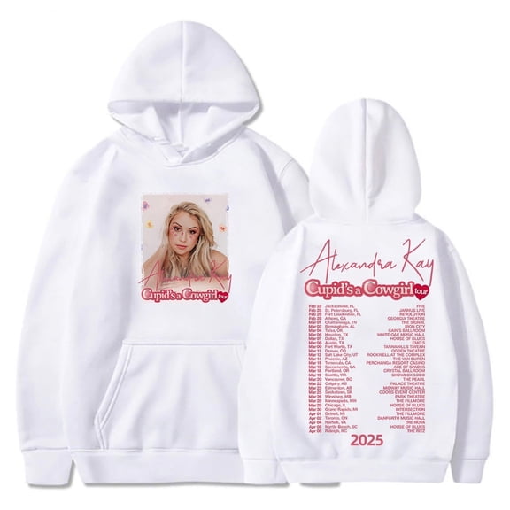 Alexandra Kay Cupid's a Cowgirl Tour 2025 Hoodie Long Sleeve Streetwear Men Women Hooded Sweatshirt