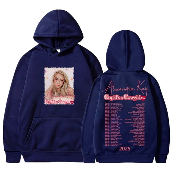 Alexandra Kay Cupid's a Cowgirl Tour 2025 Hoodie Long Sleeve Streetwear Men Women Hooded Sweatshirt