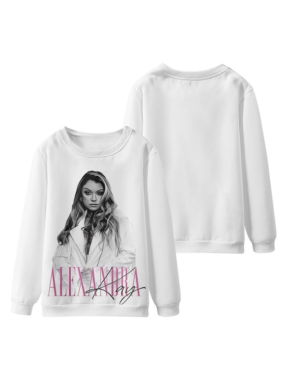 Alexandra Kay Merch Digital printed fashionable off shoulder round neck long sleeved sportswear for street wear