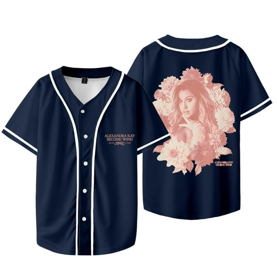 Alexandra Kay Second Wind Baseball Jacket Tee 2025 Tour Merch Women Men Short Sleeve T-shirts