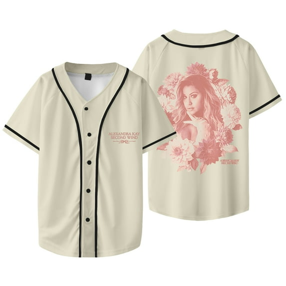 Alexandra Kay Second Wind Baseball Jacket Tee 2025 Tour Merch Women Men Short Sleeve T-shirts