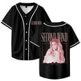 thumbnail image 1 of Alexandra Kay Second Wind Baseball Jersey Shirt V-Neck Women Men Short Sleeve Streetwear Clothes, 1 of 2
