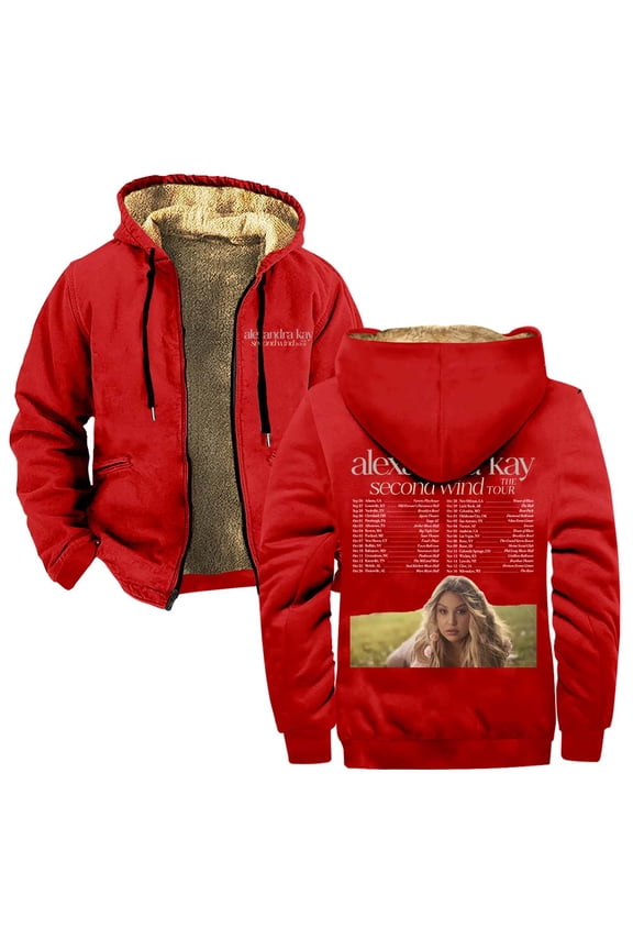 Alexandra Kay Second Wind The Tour Zipper Hoodies Women Men Jacket Parkas Long Sleeve Fashion Streetwear Coat