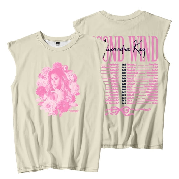 Alexandra Kay Second Wind Tour 2025 Merch Sleeveless T-Shirts Women Men Fashion Tank Tops