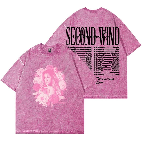 Alexandra Kay Second Wind Tour 2025 Wash T-Shirts Women Men Fashion Cotton Short Sleeve Tee