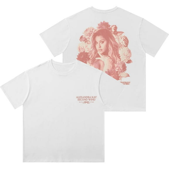 Alexandra Kay Second Wind Wash T-Shirts 2025 Tour Merch Women Men Cotton Short Sleeve Tee