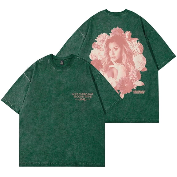 Alexandra Kay Second Wind Wash T-Shirts 2025 Tour Merch Women Men Cotton Short Sleeve Tee