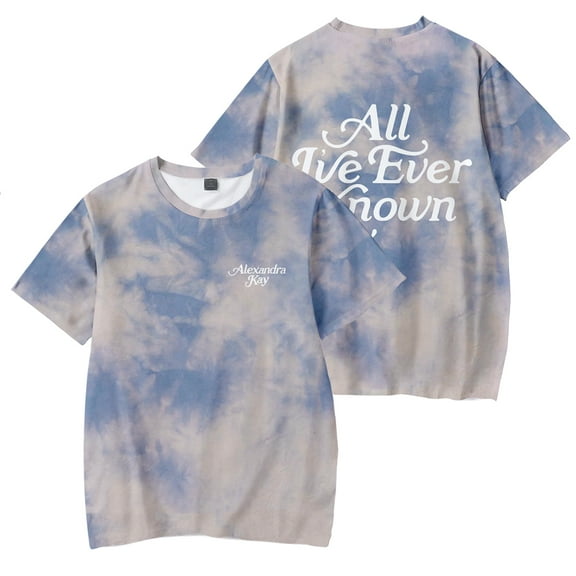 Alexandra Kay T-shirt 3D printed fashionable neutral casual street trend short sleeved T-shirt top