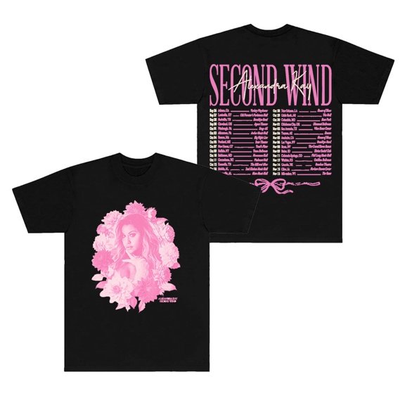 Alexandra Kay  T-shirt Second Wind Tour Cosplay Fans unisex fashion round neck pure cotton short sleeved T-shirt