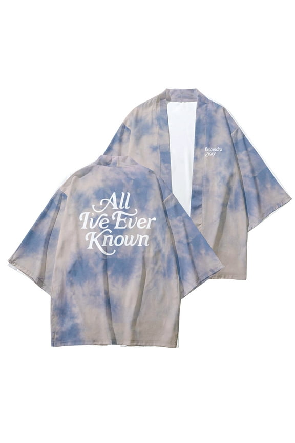 Alexandra Kay Unisex kimono robe jacket, front opening Japanese style shirt, bathrobe, lightweight jacket