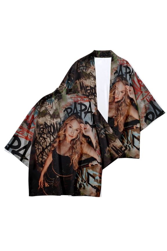 Alexandra Kay Unisex kimono robe jacket, front opening Japanese style shirt, bathrobe, lightweight jacket