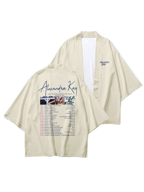 Alexandra Kay Unisex kimono robe jacket, front opening Japanese style shirt, bathrobe, lightweight jacket