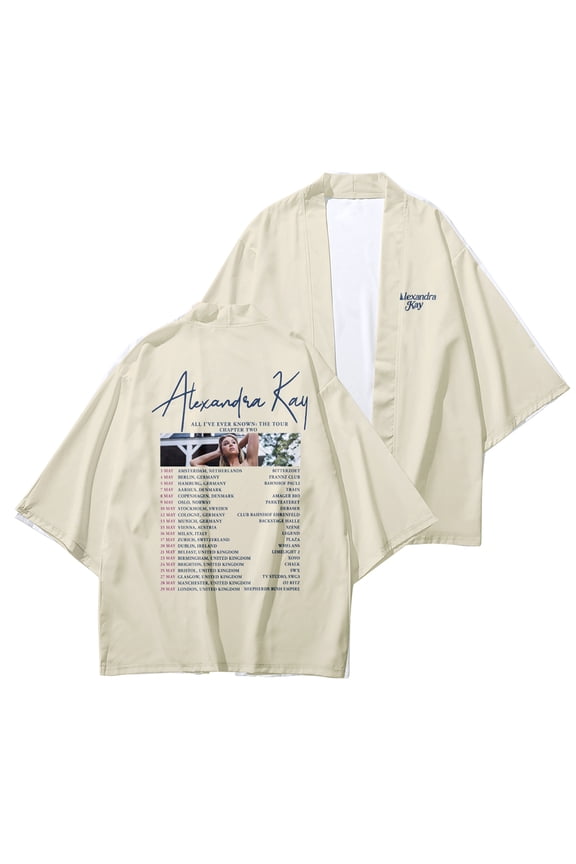Alexandra Kay Unisex kimono robe jacket, front opening Japanese style shirt, bathrobe, lightweight jacket