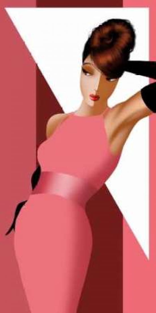 Alexandra Posing Canvas Art - Jordan Bravo (10 x 20)