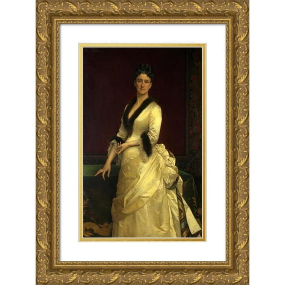 Alexandre Cabanel 11x14 Gold Ornate Wood Frame and Double Matted Museum Art Print Titled - Catharine Lorillard Wolfe (1828-1887)
