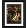 thumbnail image 1 of Alexandre Cabanel 15x18 Black Ornate Wood Framed Double Matted Museum Art Print Titled - The Expulsion of Adam and Eve from the Garden of Paradise, 1 of 5