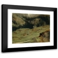 thumbnail image 1 of Alexandre Calame 14x12 Black Modern Framed Museum Art Print Titled - Rosenlaui Alp (1850-1855), 1 of 1