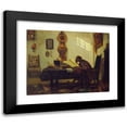 thumbnail image 1 of Alexandre-Gabriel Decamps 14x12 Black Modern Framed Museum Art Print Titled - The Philosopher (1846), 1 of 5
