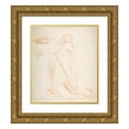thumbnail image 1 of Alexandre Laemlein 20x23 Gold Ornate Framed and Double Matted Museum Art Print Titled - Kneeling Prelate Holding a Cushion (1830-71), 1 of 4