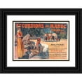 thumbnail image 1 of Alexandre Lunois 24x18 Black Ornate Framed Double Matted Museum Art Print Titled: Excursions in Morocco (1895), 1 of 5