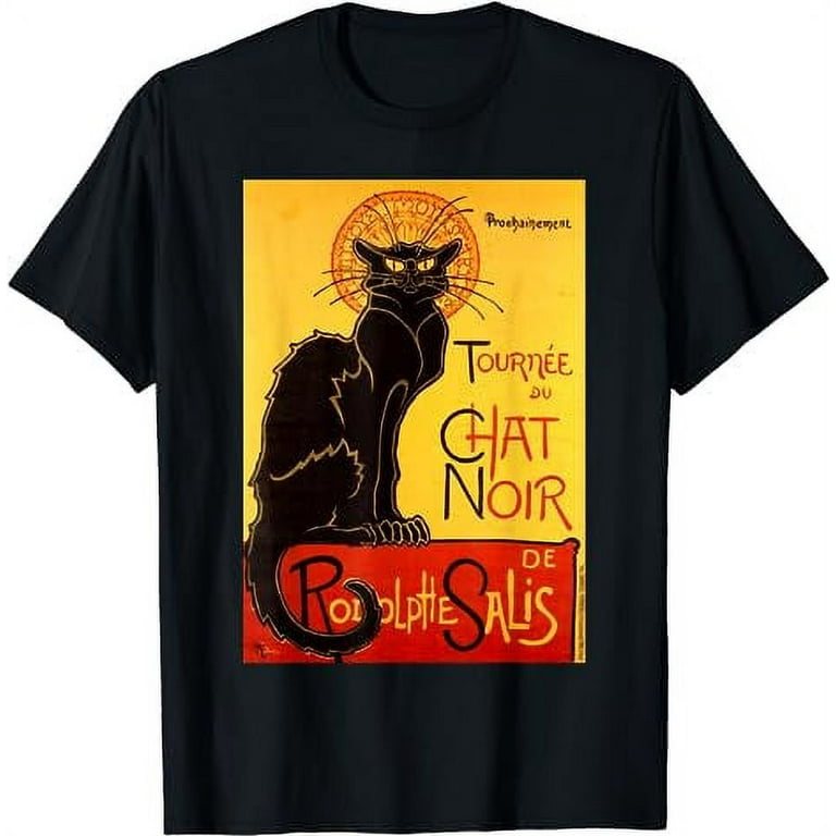 Alexandre Steinlen Tournee Du Chat Noir 1896 Vintage T Shirt Alexandre Steinlen Tournee Du Chat Noir 1896 Vintage T Shirt