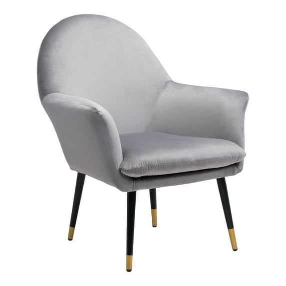 Zuo Modern Alexandria Accent Chair Light Gray