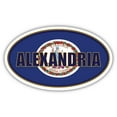 thumbnail image 1 of Alexandria City Virginia State Flag | VA Flag Alexandria County Oval State Colors Bumper Sticker Car Decal 3x5 inches, 1 of 3