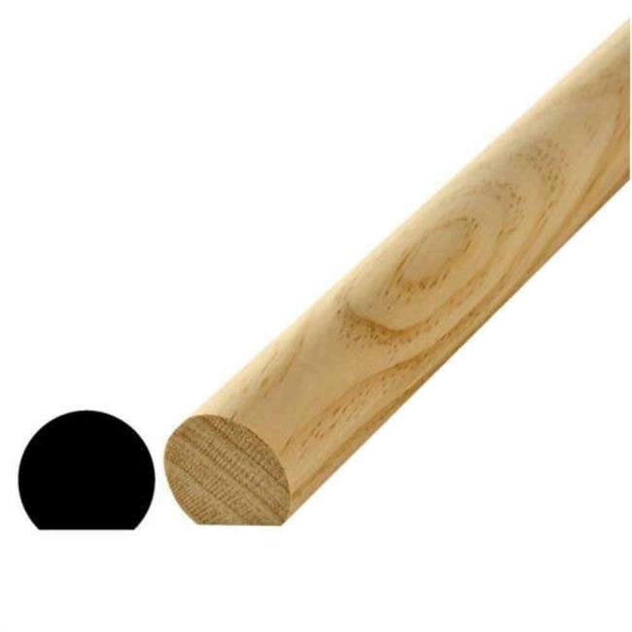 Solid Pine 8 ft. Indoor Hand Rail Moulding