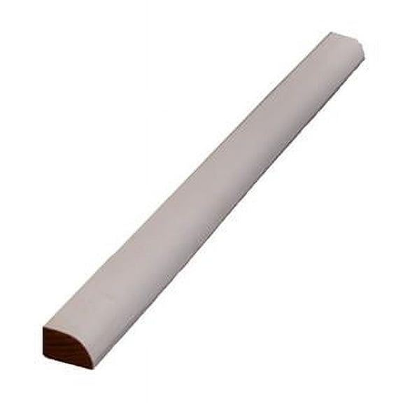 Alexandria Moulding 5027990 0.43 in. x 8 ft. Prefinished Pine Base Shoe Molding, White - Pack of 10