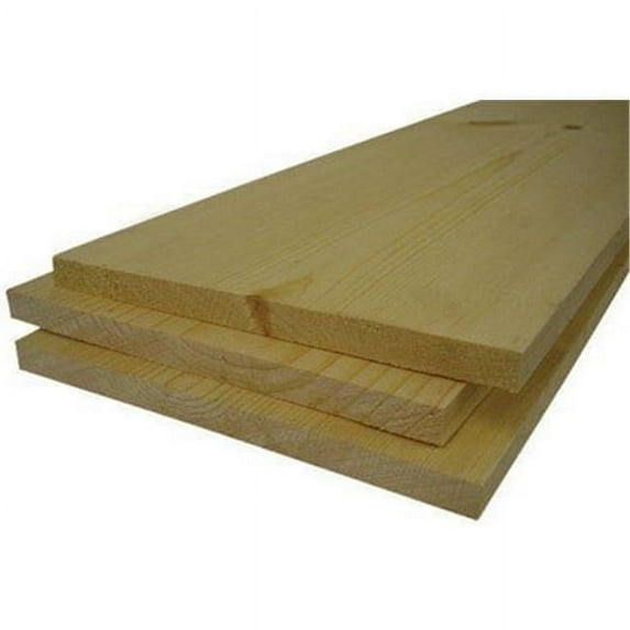 Alexandria Moulding Pine Board Thunderbird Forest - Softwood, Unfinished - 1 x 12 in. x 8 ft.