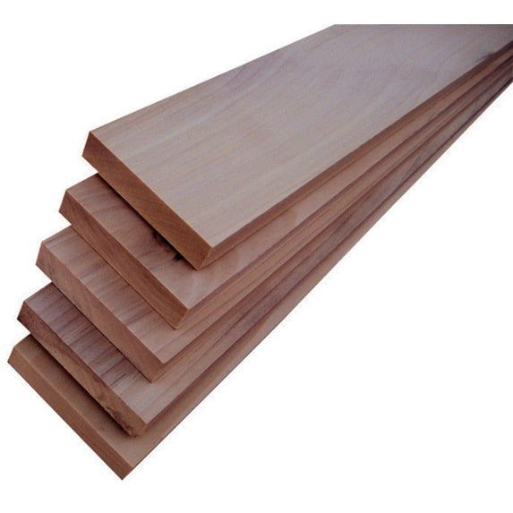Alexandria Moulding 511774 1 x 4 in. x 3 ft. Poplar Hardwood Board - White