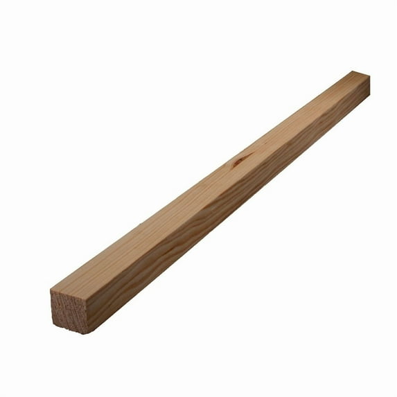 Alexandria Moulding L238A-20096C1 Square Solid Pine Molding- 1.06 in. x 8 ft. - Pack of 4