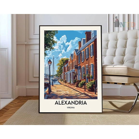 Alexandria Virginia Poster, Unframed Paper Poster 8x10in