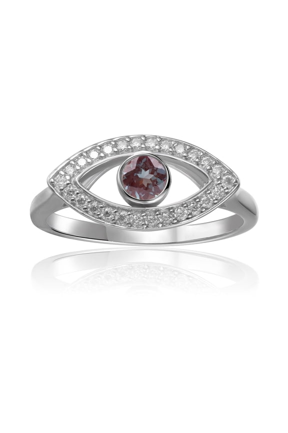 Alexandrite Evil Eye Ring