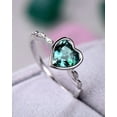 thumbnail image 1 of Alexandrite Heart cut gemstone Proposal Gift ring 925 sterling silver Engagement ring, 1 of 5