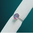 thumbnail image 1 of Alexandrite Ring, 925 Sterling Silver Ring Certifed alexandrite ring, Color Change Stone Ring, Oval Cut Alexandrite, twisted wire band, 1 of 3