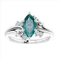 thumbnail image 1 of Alexandrite Ring Diamond Ring Engagement Ring 925 Sterling Silver Rings jewelry making ring, 1 of 5