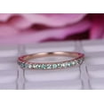 thumbnail image 1 of Alexandrite Wedding Band Stacking Matching Dainty Anniversary Gift 925 Sterling Silver Rose Gold Plated Gemstone Jewelry For Women Gift, 1 of 5