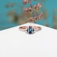 thumbnail image 1 of Alexandrite and moissanite gemstone engagement ring 925 sterling silver promise gift ring, 1 of 5