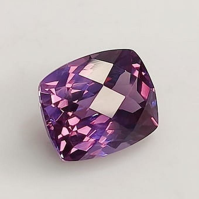 12.40 Carat Cushion Cut Natural Alexandrite Gemstone with Color Change