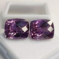 thumbnail image 1 of Natural Alexandrite Gemstone Pair 24 Carat Cushion Cut Color Changing, 1 of 2